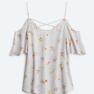 Kaleigh Floral Cold Shoulder Blouse XL